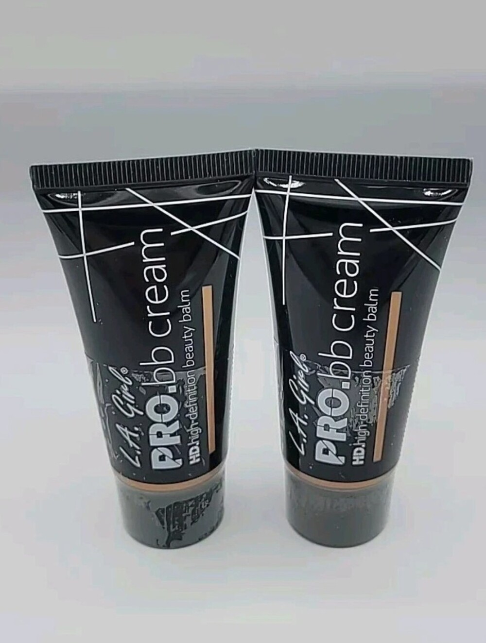 NWT 2x LA Girl Pro BB Cream HD Beauty Balm #GBB945 Medium 1 fl oz Each Sealed